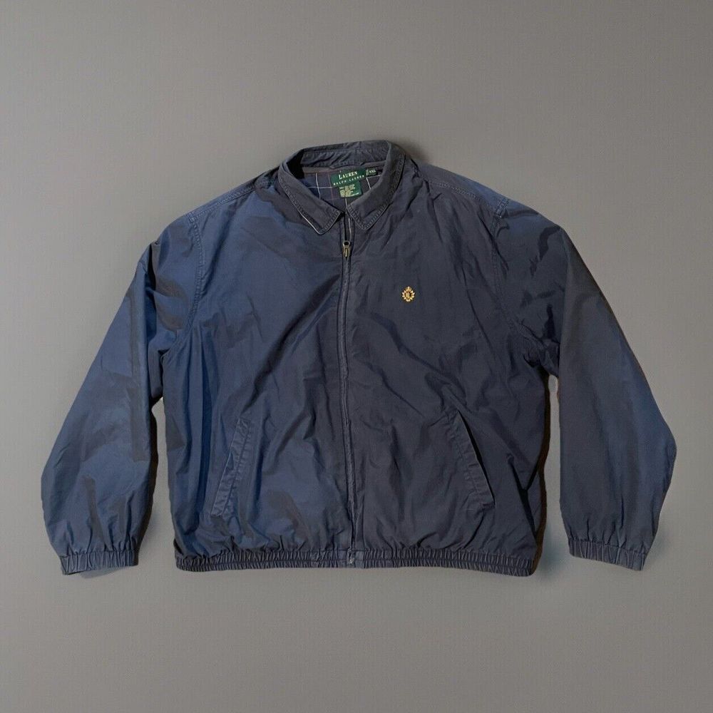 VTG Lauren‎ Ralph Lauren Men's Bomber Coat Blue XXL